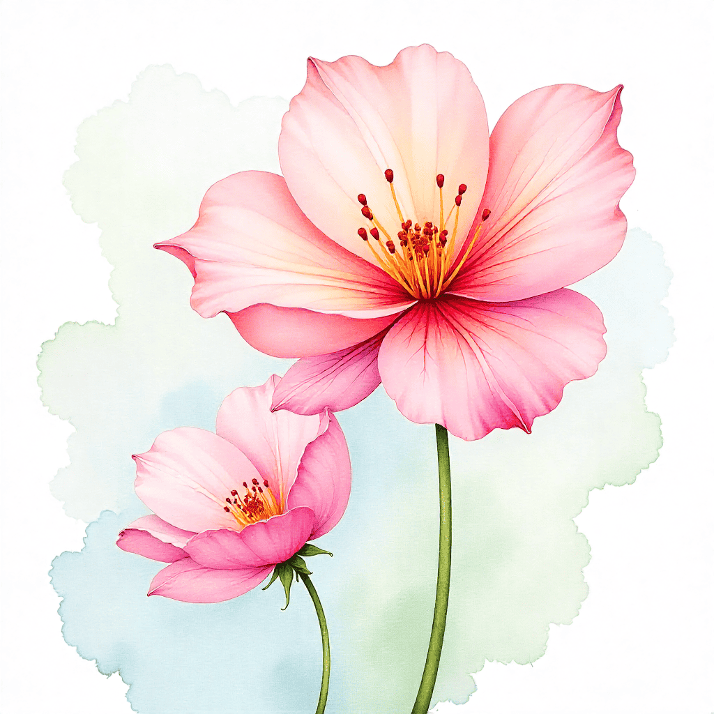 Watercolor technique at Handgrart